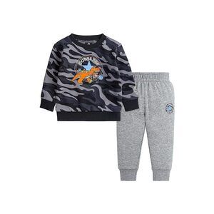 Converse Baby Boys Camo Crew Joggers Set (Infant) Dark Grey 24 Months